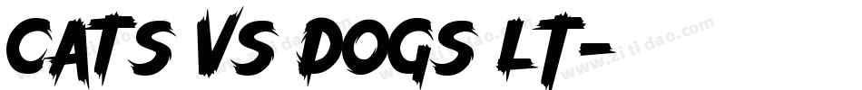 Cats vs Dogs LT字体转换